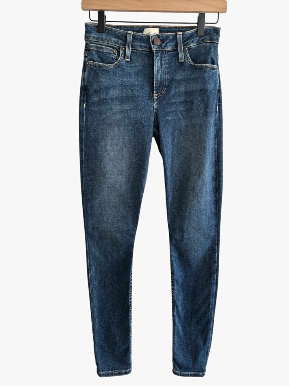 AO.LA by Alice + Olivia Good Mid Rise Skinny Jeans Size 26 Star Crossed Wash